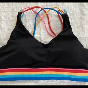 Maven Thread XL rainbow sports bra.